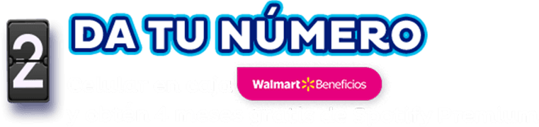Paso 2: Da tu número celular en caja Walmart Beneficios