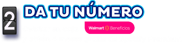 Paso 2: Da tu número celular en caja Walmart Beneficios