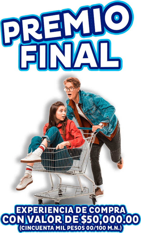 Premio final: experiencia de compra con valor de $50,000.00