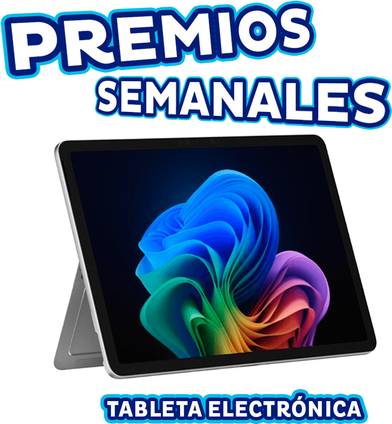 Premio semanal: tableta electrónica
